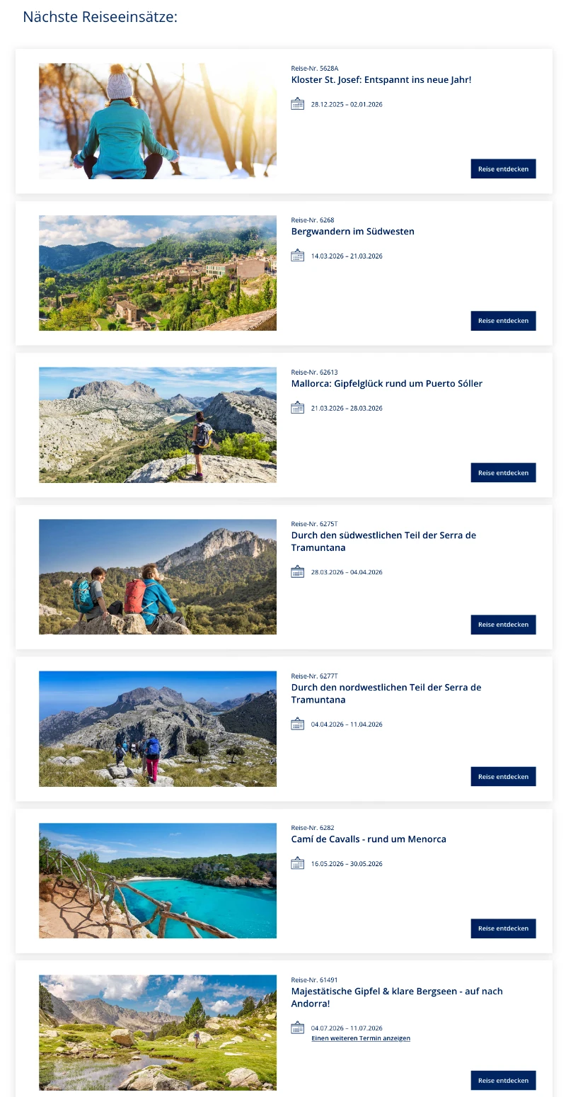 Screenshot Dagmars Reisen bei Wikinger 2026